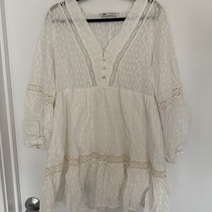 Zara White Dress